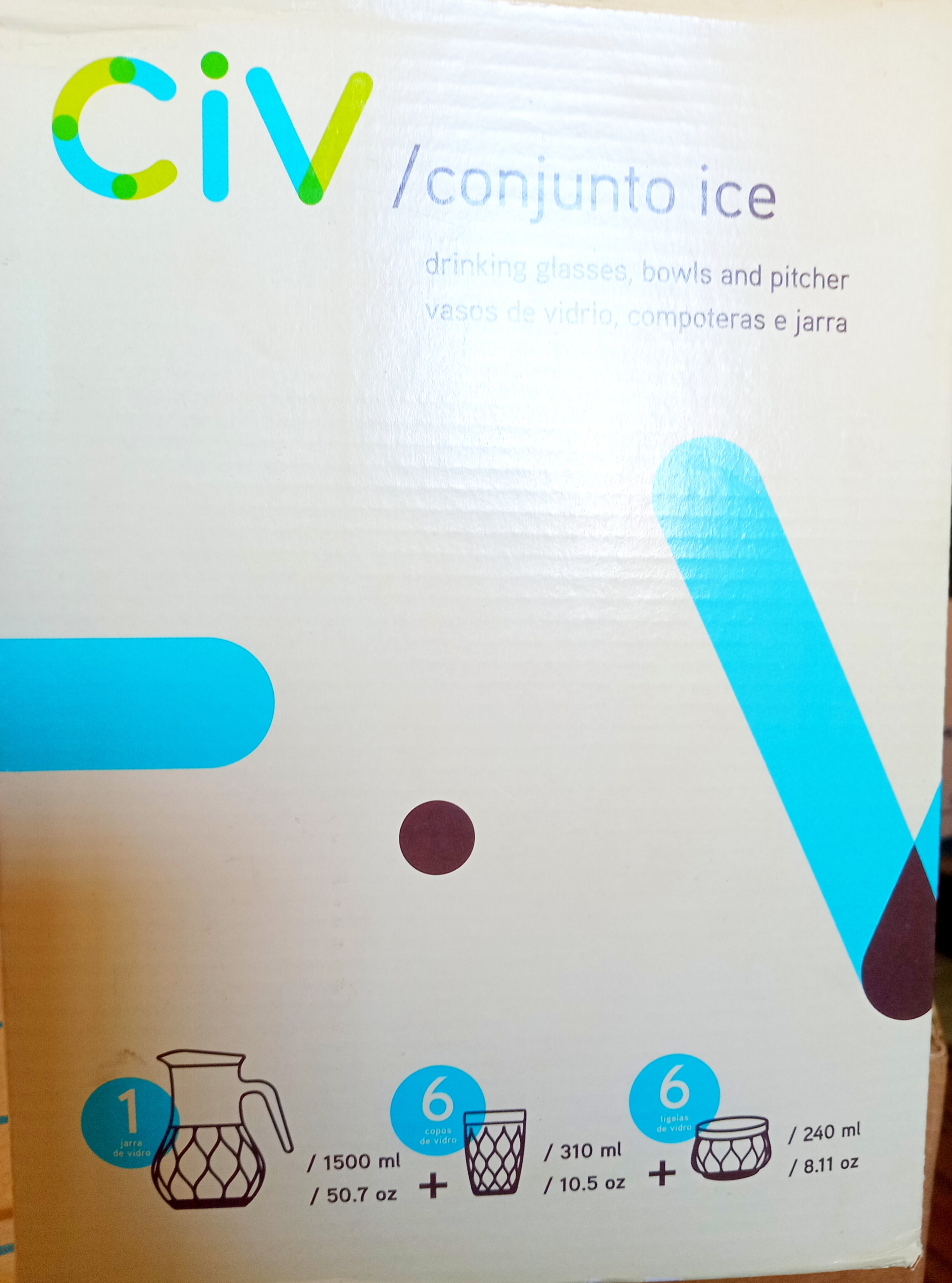 Conjunto de Vidro Ice