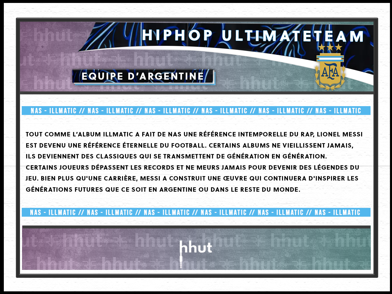 Argentine : Messi x Nas (Illmatic)