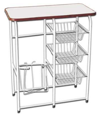 Mesa portagarrafon triana 3/1 blanca