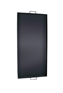 Comal rectangular de acero