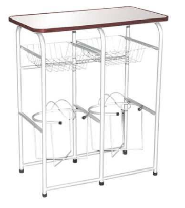 Mesa portagarrafon triana 2/2 blanca