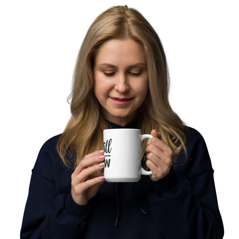 White glossy mug - Be Still and Know