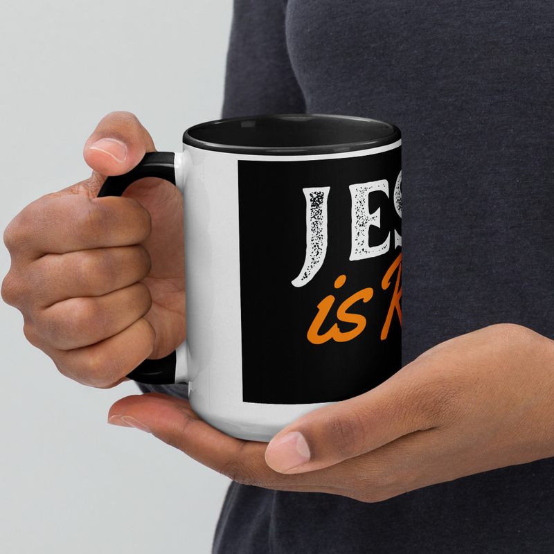 Mug with Color Inside - Jesus is Risen