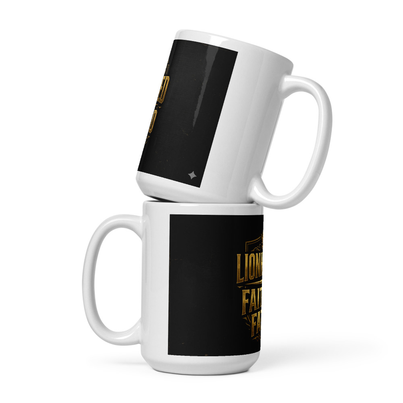 Lionhearted - White glossy mug