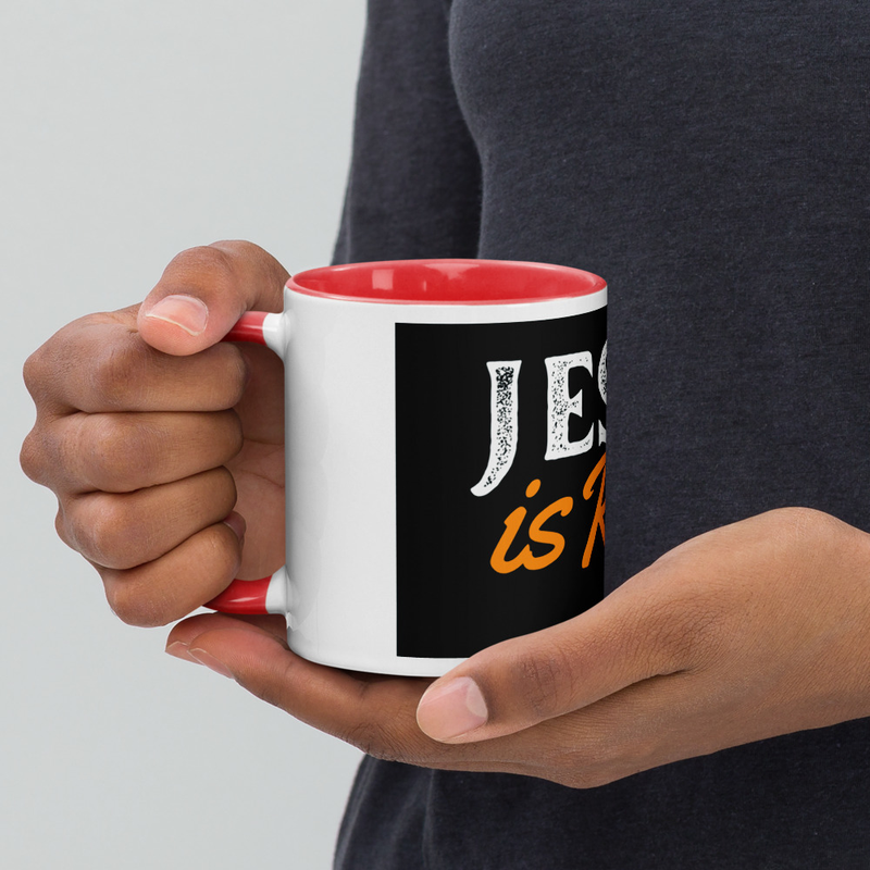 Mug with Color Inside - Jesus is Risen