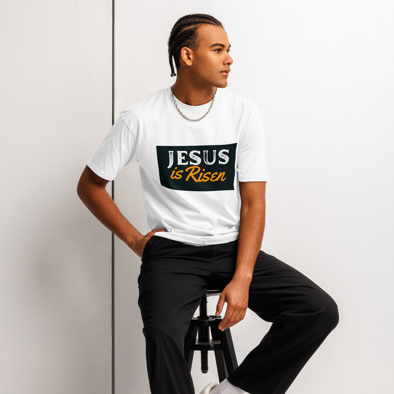 Premium Short Sleeve Tee - He is Risen