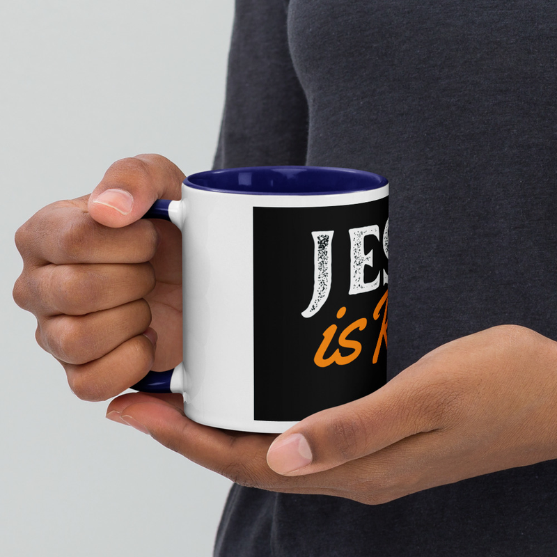 Mug with Color Inside - Jesus is Risen