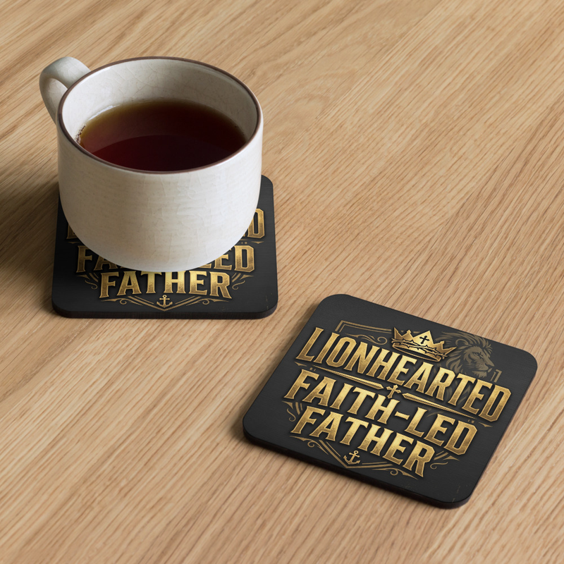 Lion Hearted - Cork-back coaster