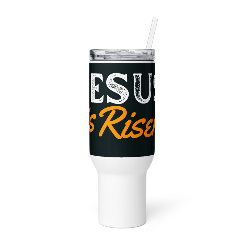 Travel mug with a handle - Jesus is Risen