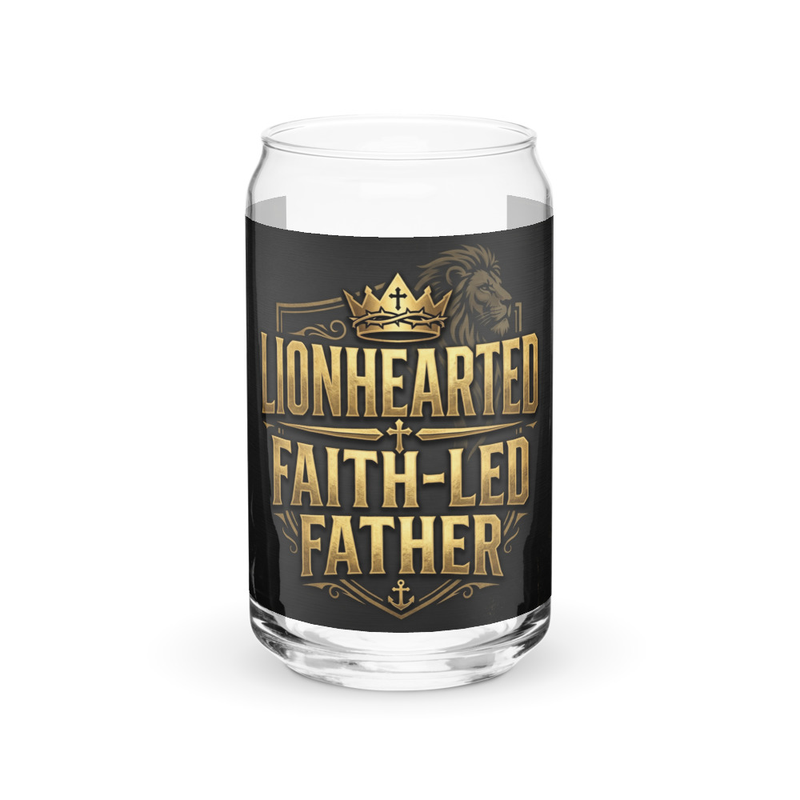 Lion Hearted - Can-shaped glass