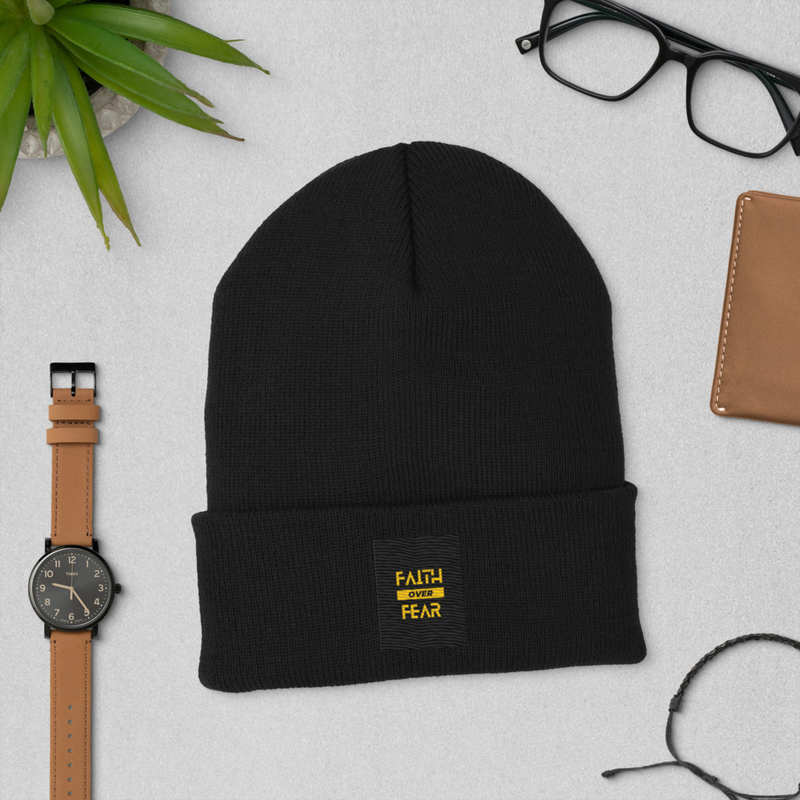 Faith Over Fear - Cuffed Beanie