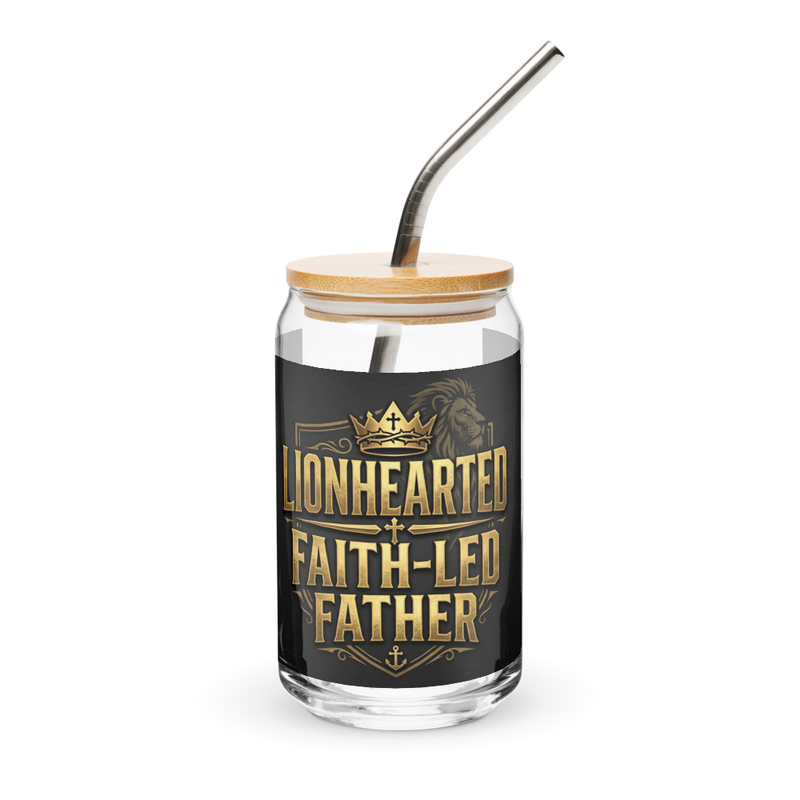 Lion Hearted - Can-shaped glass