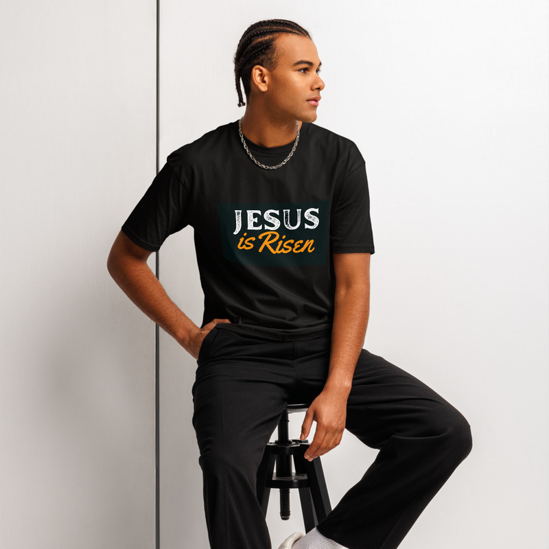 Premium Short Sleeve Tee - He is Risen