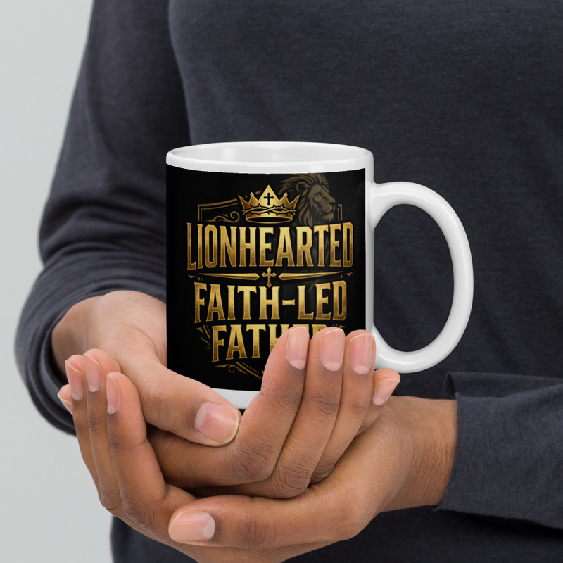 Lionhearted - White glossy mug