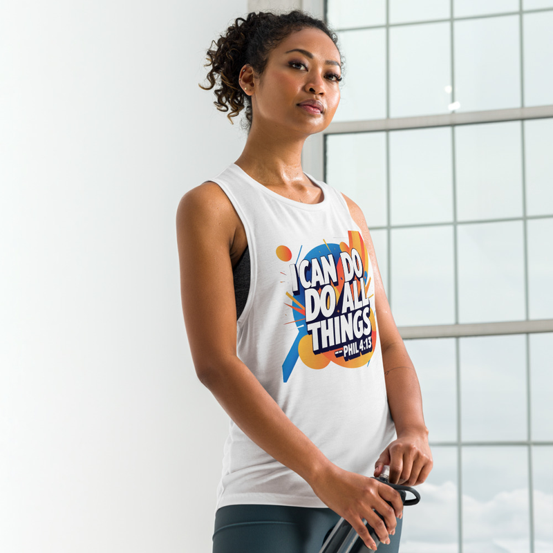 I can do all things - Ladies’ Muscle Tank