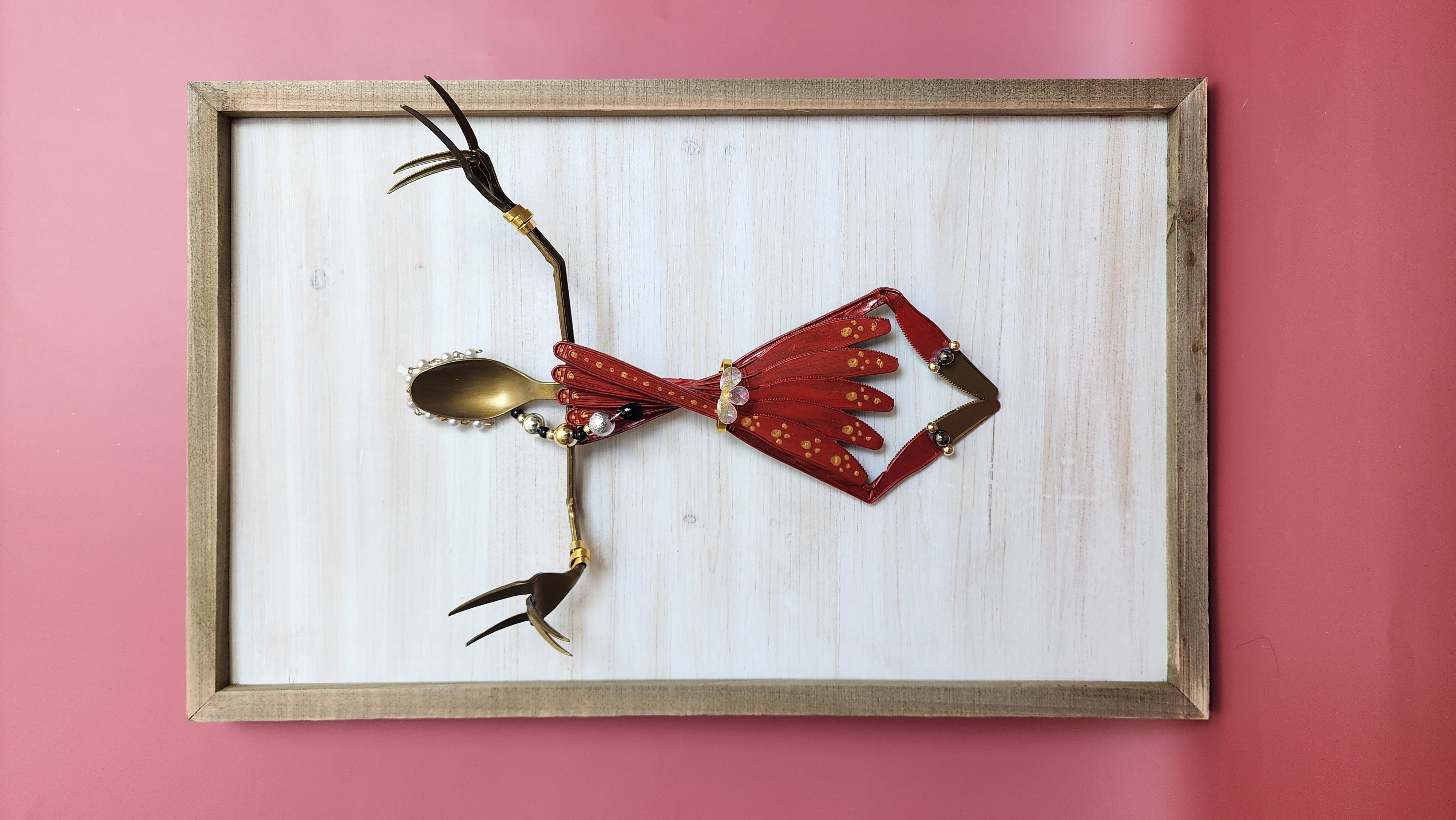 Plastic Utensil Bharatanatyam Dancer - Veena