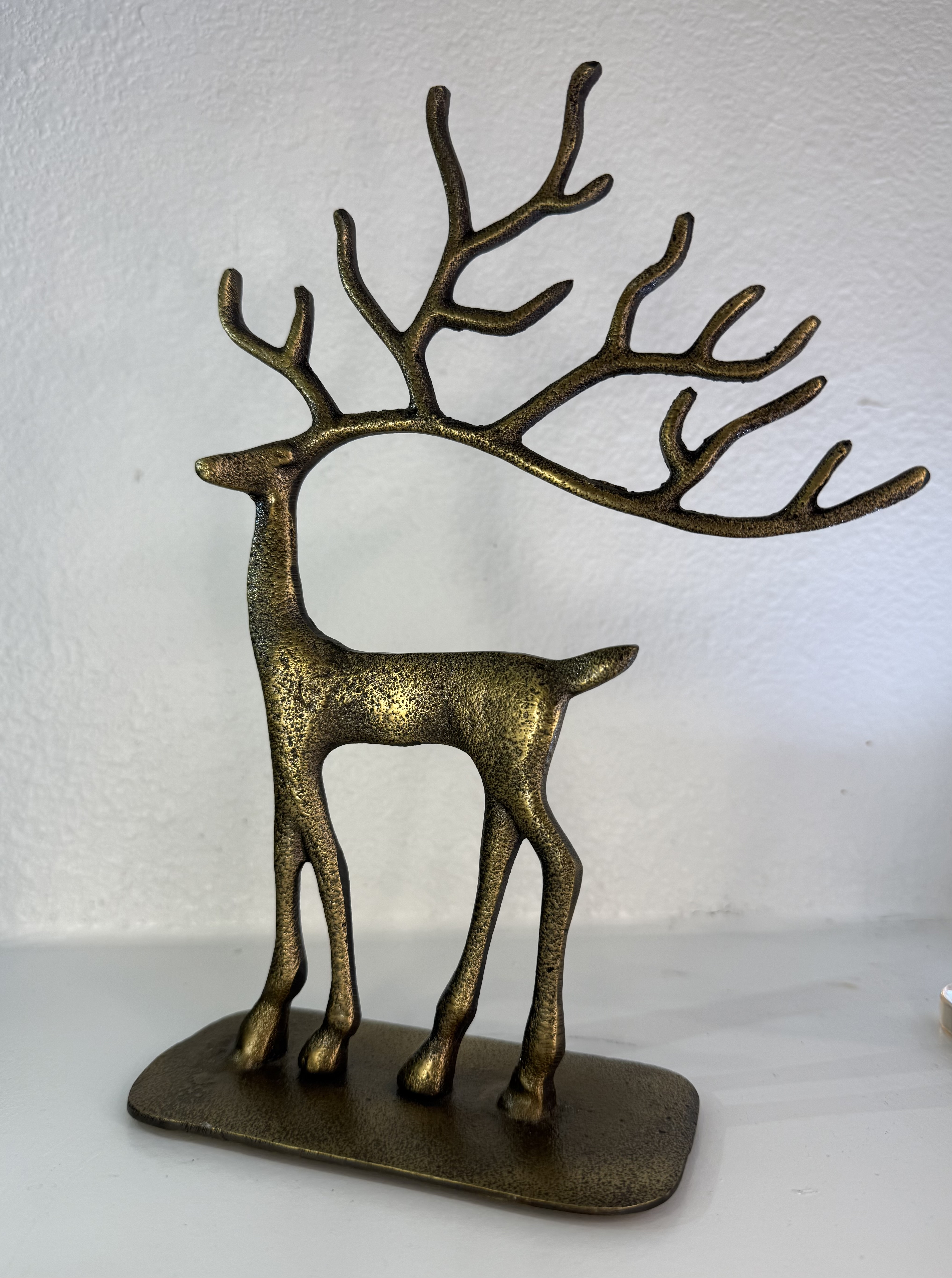 Home Accessories - Decorative Table Top - Golden Reindeer