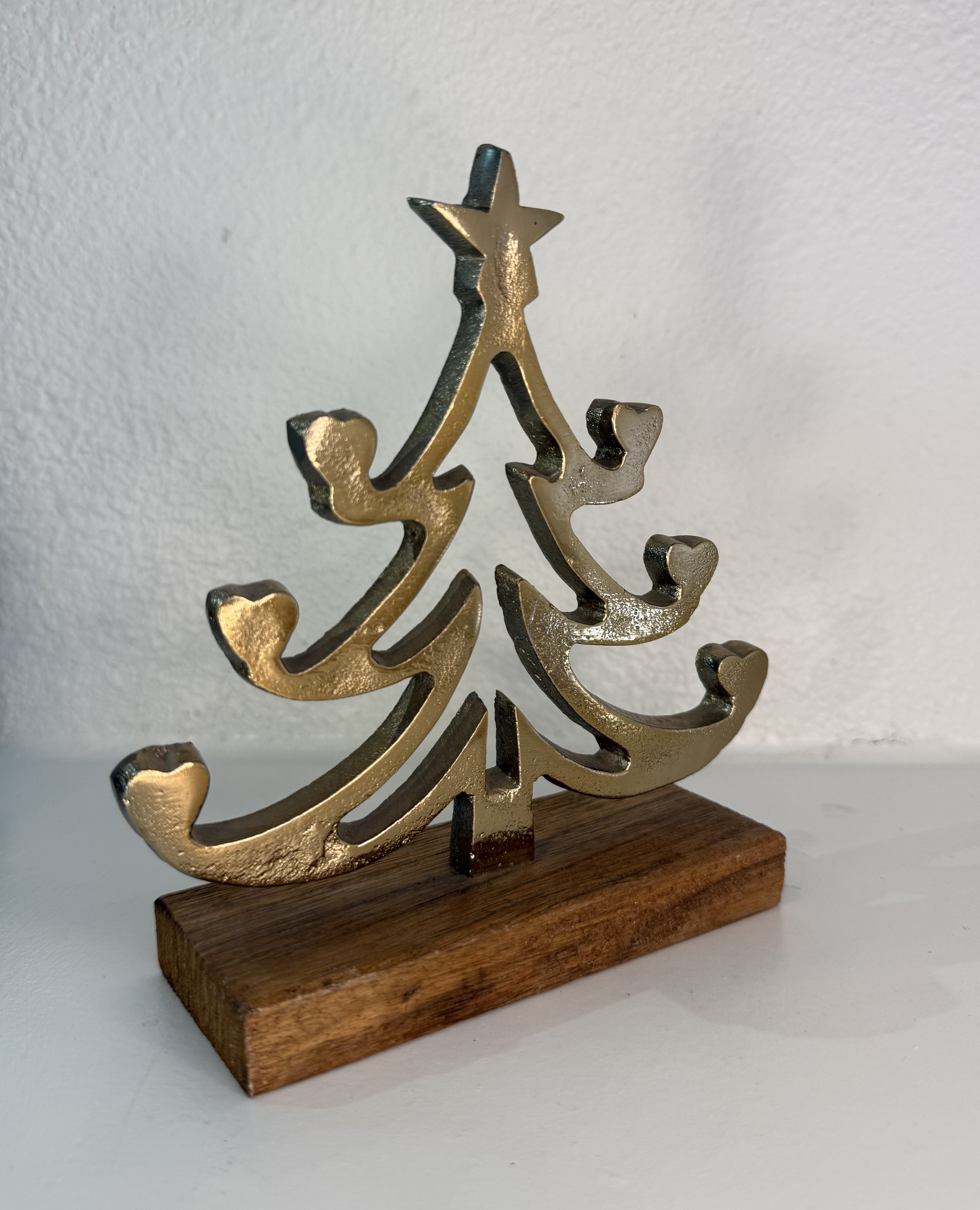 Home Accessories - Decorative Table Top - Golden Christmas Tree