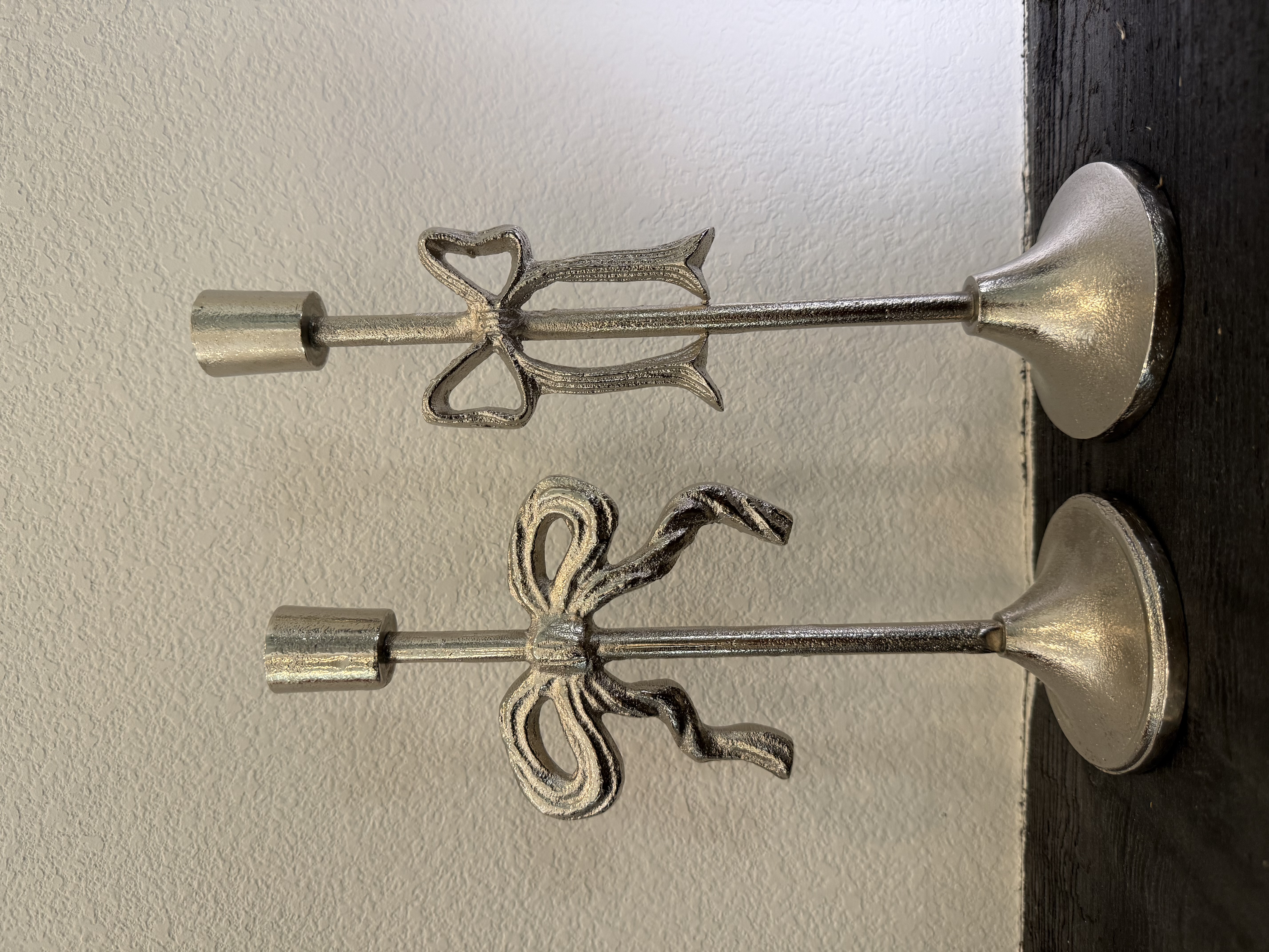 Home Accessories - Candle Stand - Silver Knot