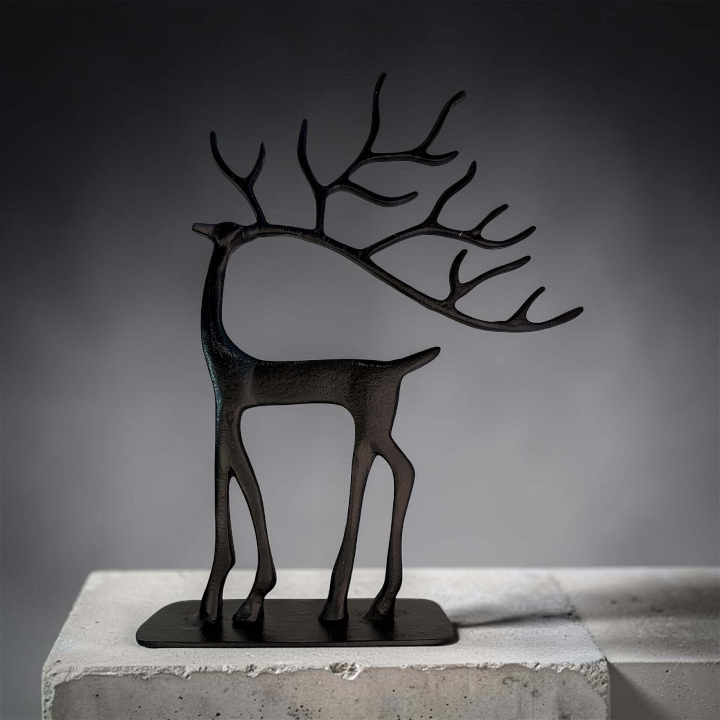 Home Accessories - Decorative Table Top - Black Reindeer