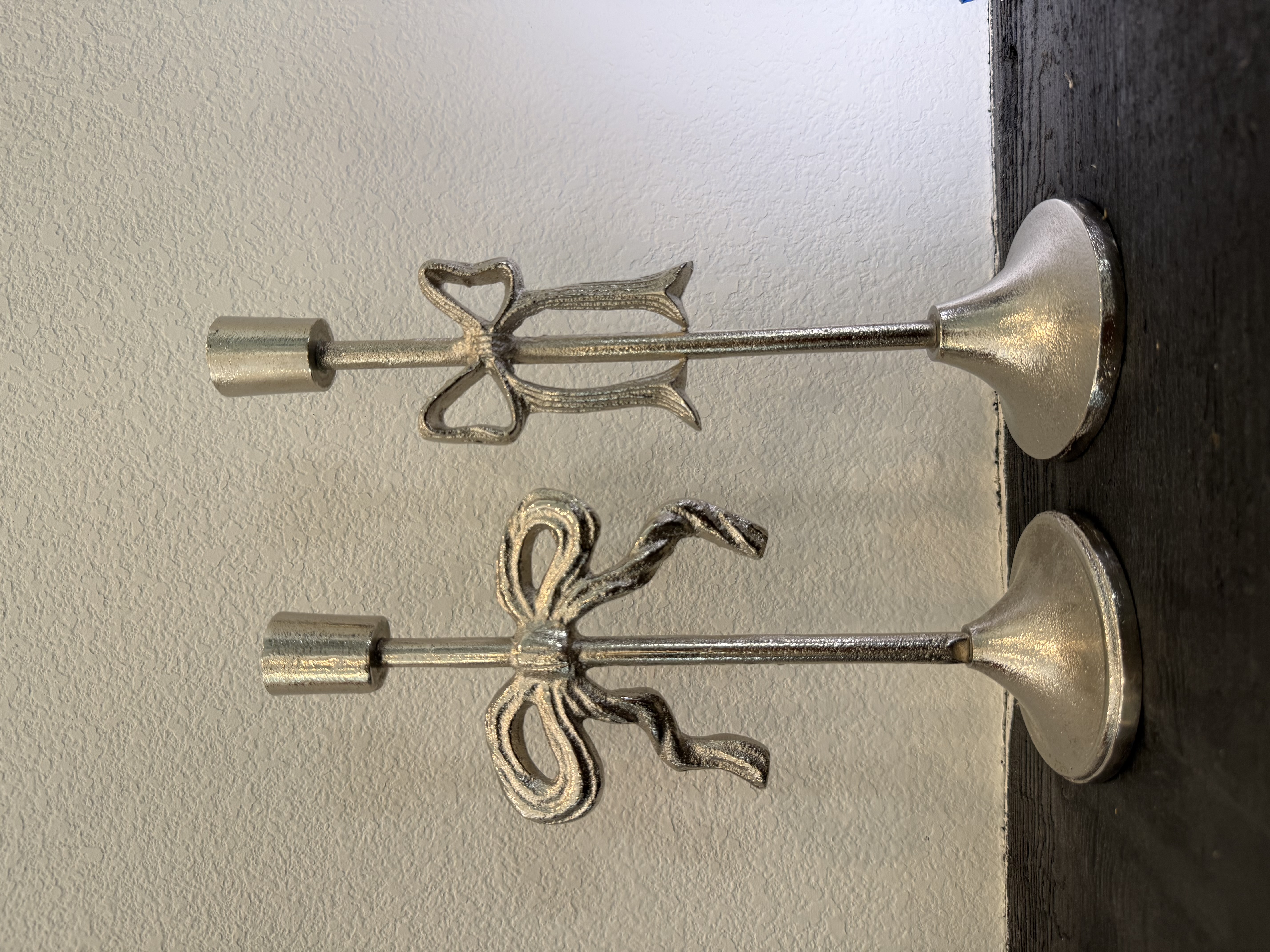 Home Accessories - Candle Stand - Silver Knot