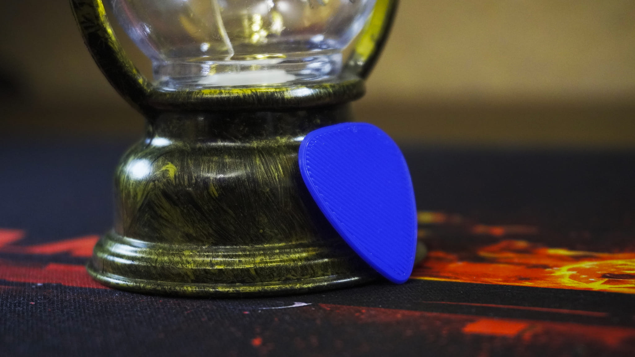 Blue 3D Printed Guitar Pick (Pack 15 Picks)