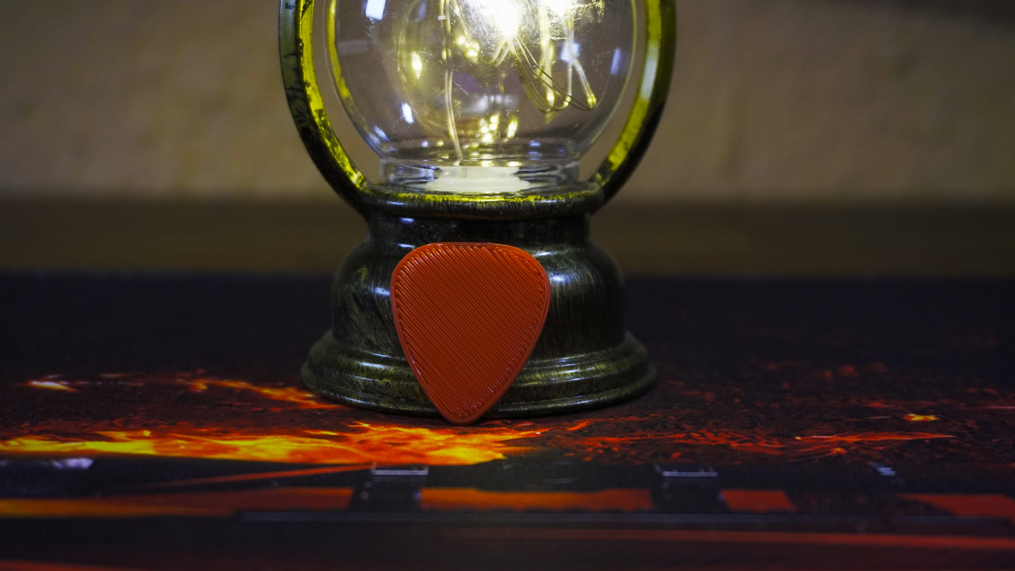 Red 3D Printed Guitar Pick (Pack 15 Picks)