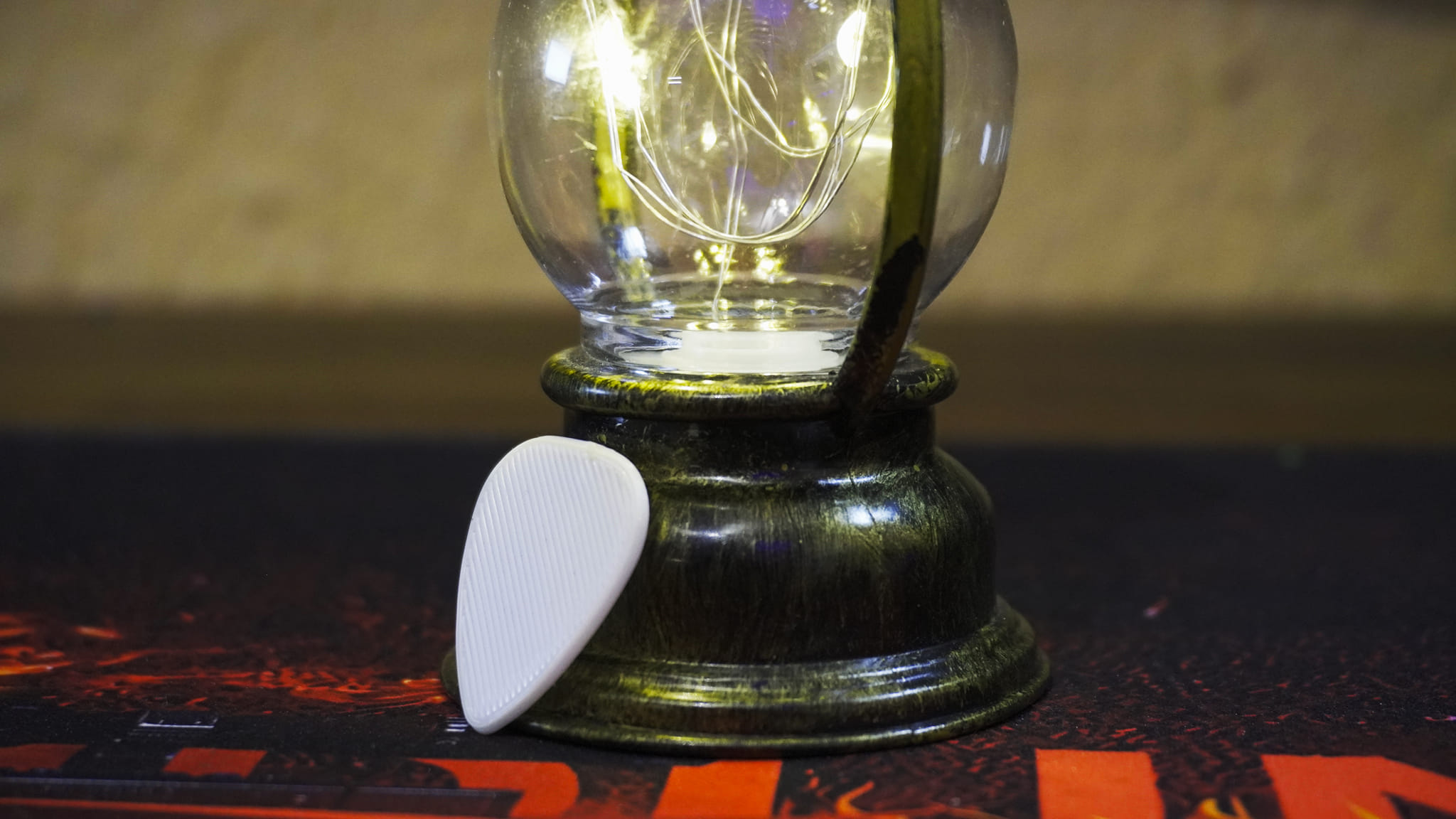 White 3D Printed Guitar Pick (Pack 15 Picks)