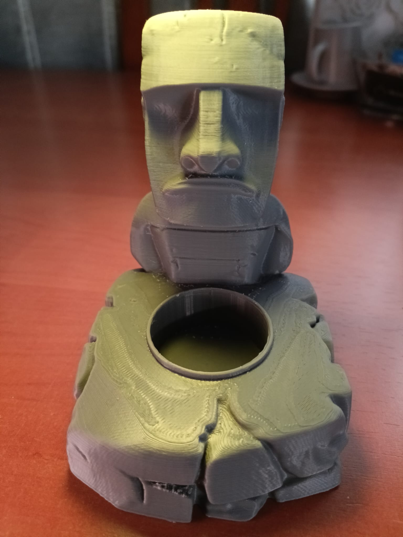 Mayan Sculpture Candle Holder