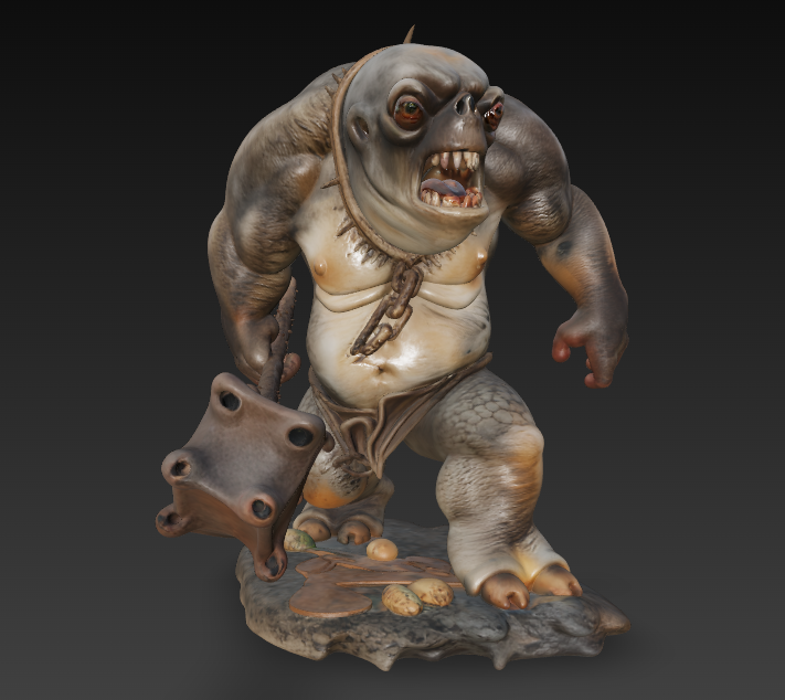 Troll Creature 3D Model Lord Of The Rings