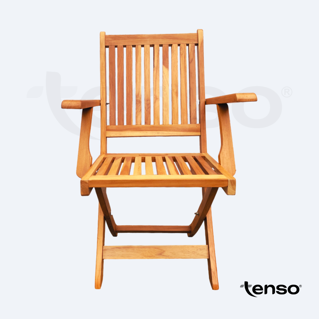 Silla Roma Plegable Madera Teca Exterior