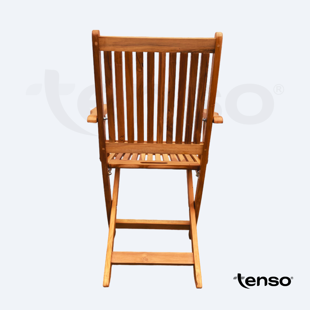 Silla Roma Plegable Madera Teca Exterior