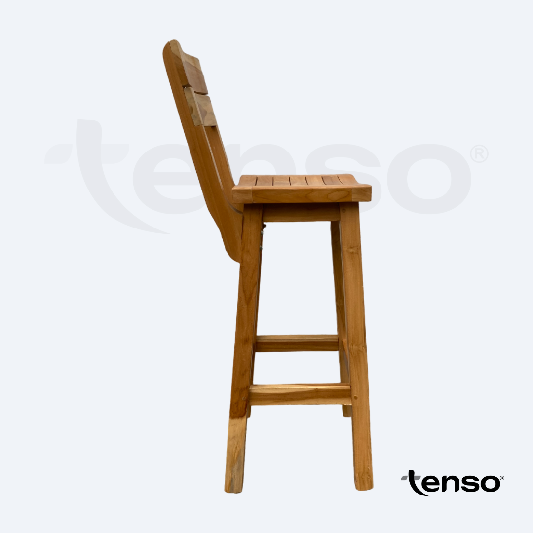 Silla de Barra Monaco Madera Teca Exterior