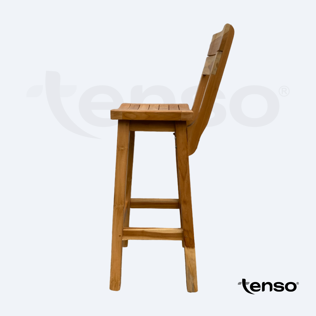 Silla de Barra Monaco Madera Teca Exterior