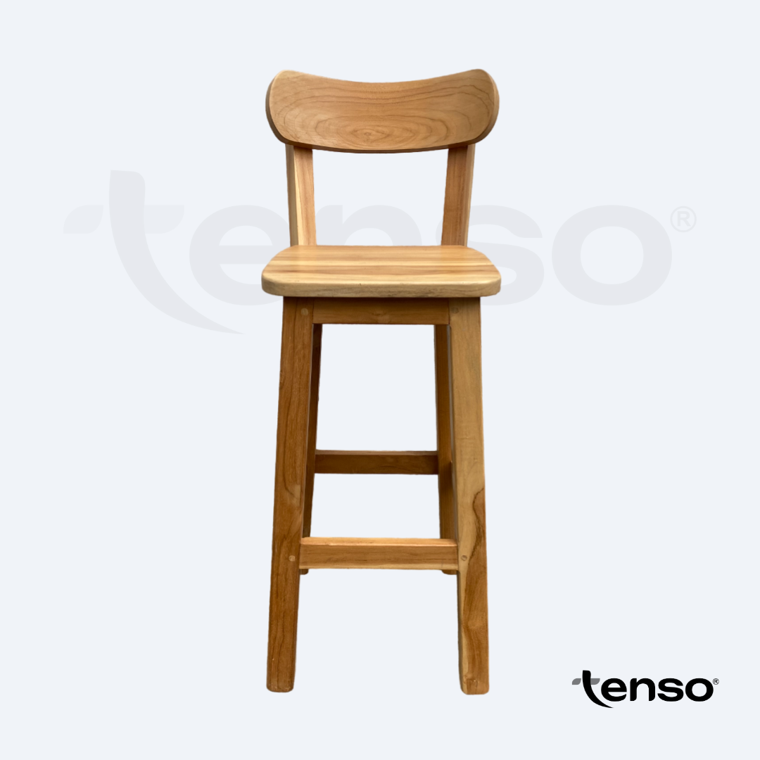 Silla de Barra Milán Madera Teca Exterior