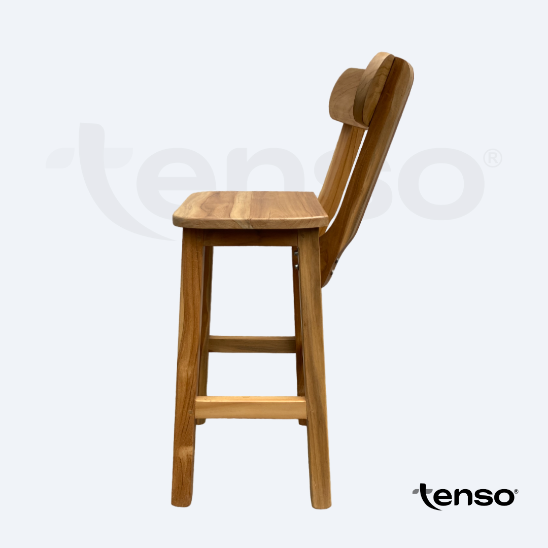 Silla de Barra Milán Madera Teca Exterior