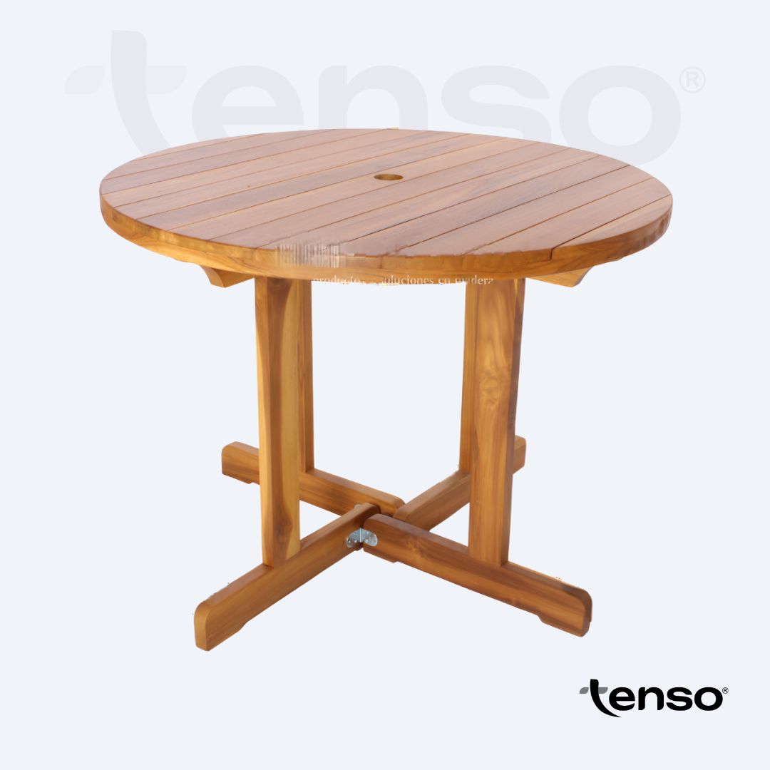 Mesa Marsella Redonda Madera Teca Exterior