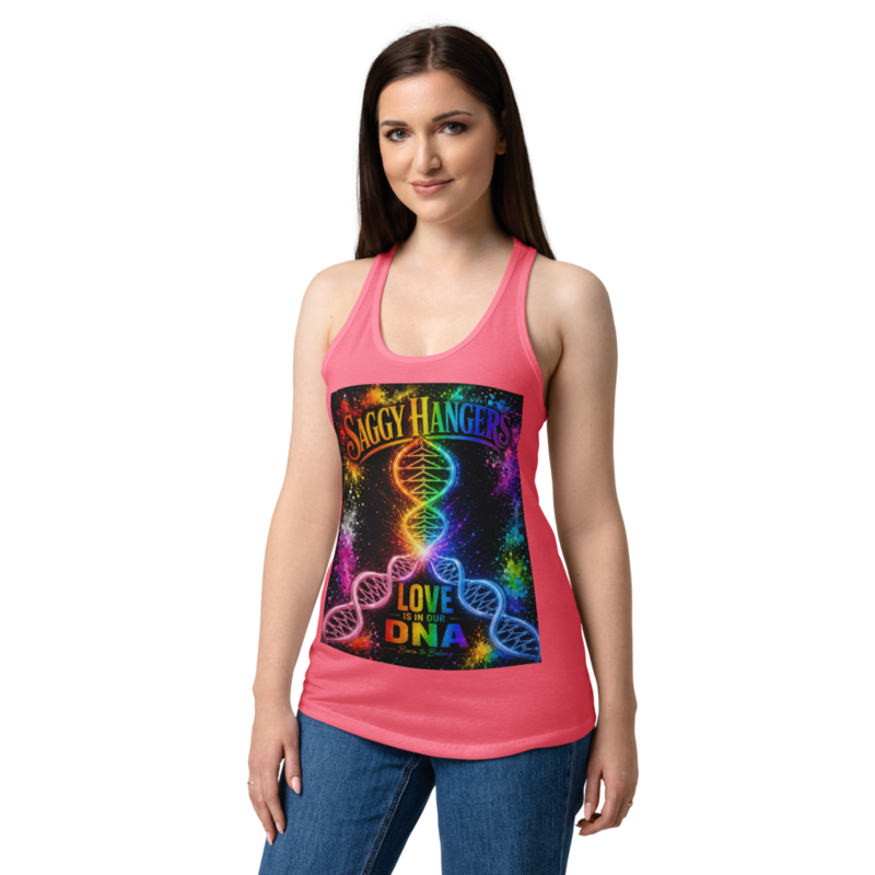 Love is in our DNA - Women’s fitted racerback tank top