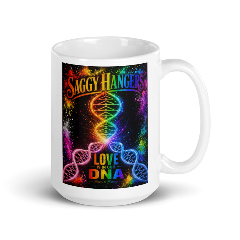 Love is in our DNA - White glossy mug