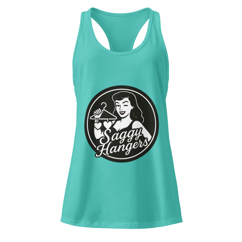 Saggy Hangers Logo Women's Racerback Tank Top