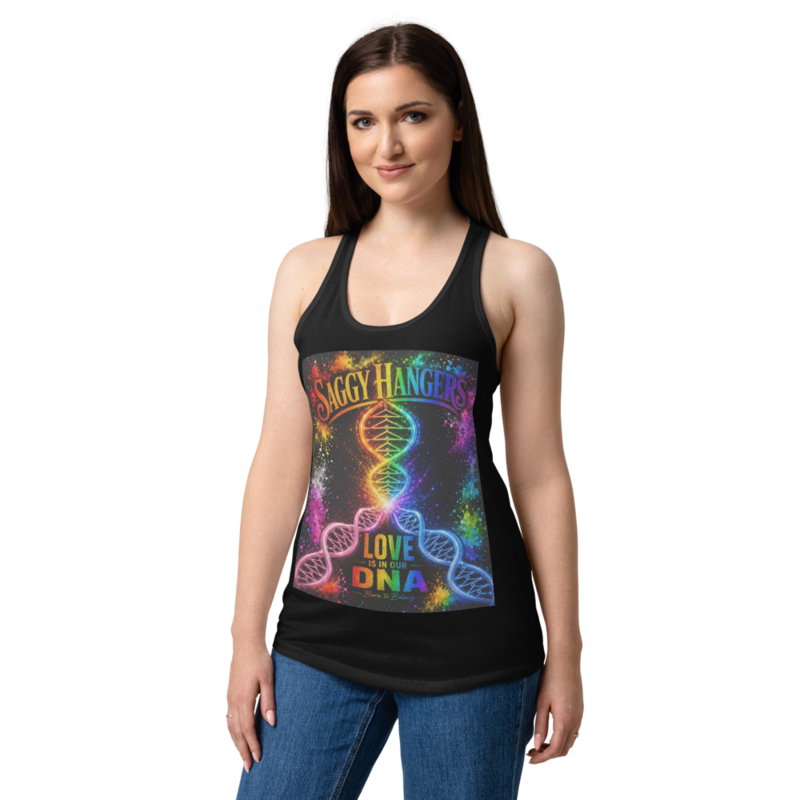 Love is in our DNA - Women’s fitted racerback tank top