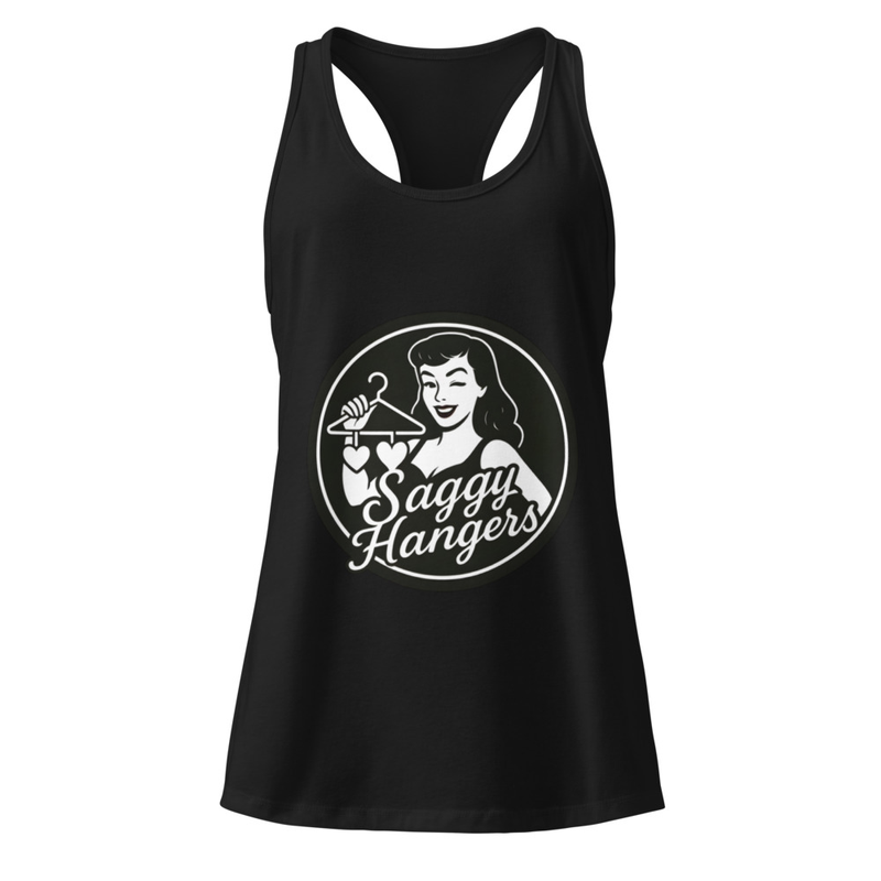 Saggy Hangers Logo Women's Racerback Tank Top