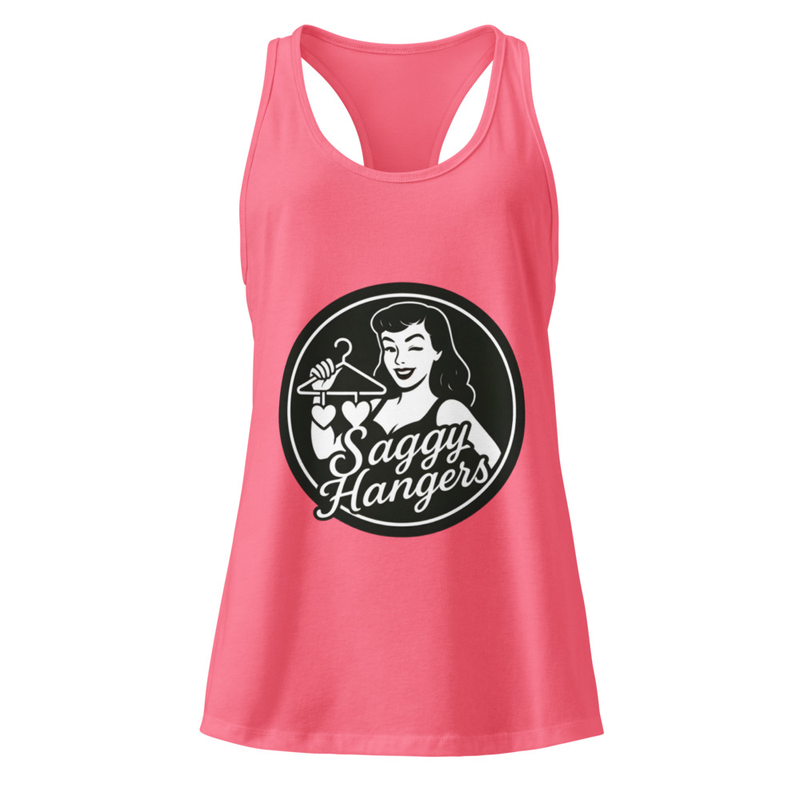 Saggy Hangers Logo Women's Racerback Tank Top