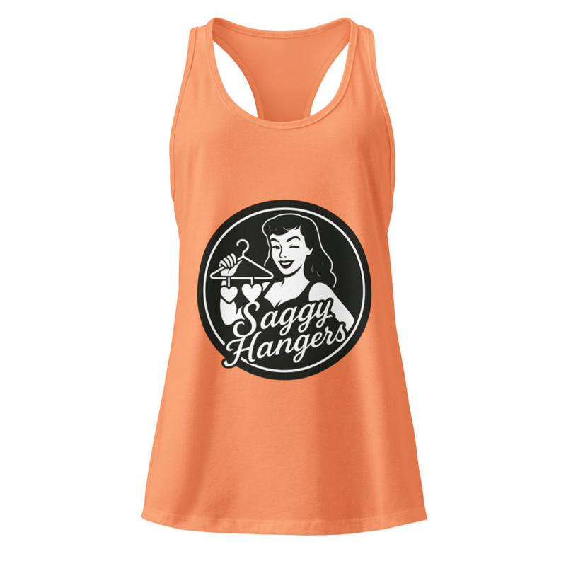 Saggy Hangers Logo Women's Racerback Tank Top