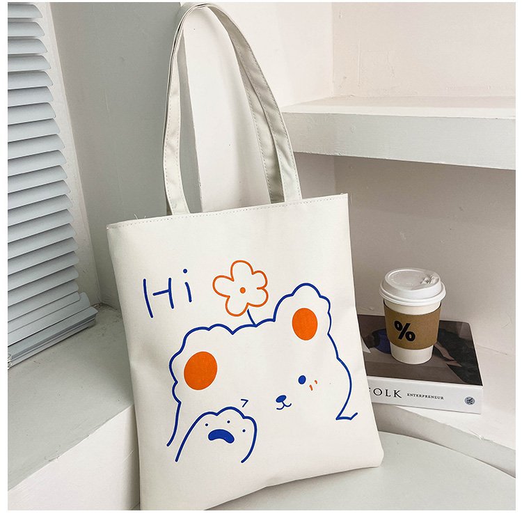 Pretty bear with flower shoulder bag