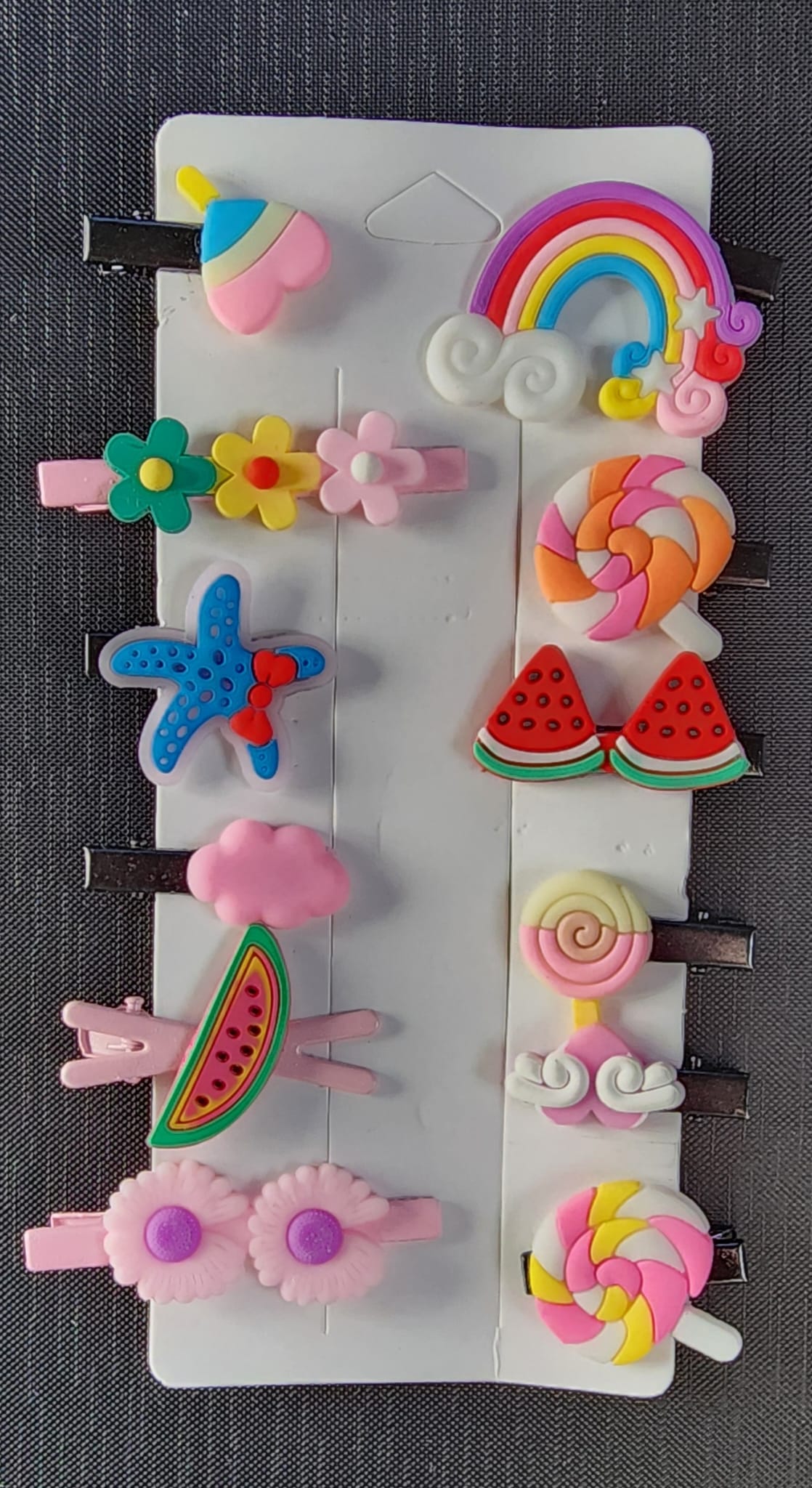 Colorful Fun Hair Clip Pack