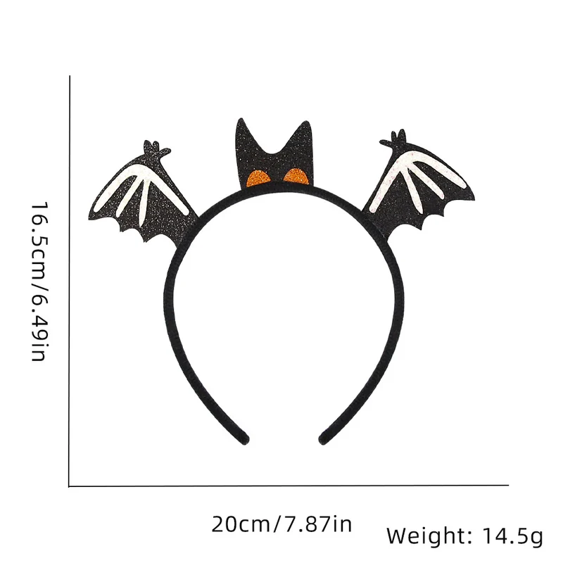 Halloween Black Bat Headband – Spooky Chic