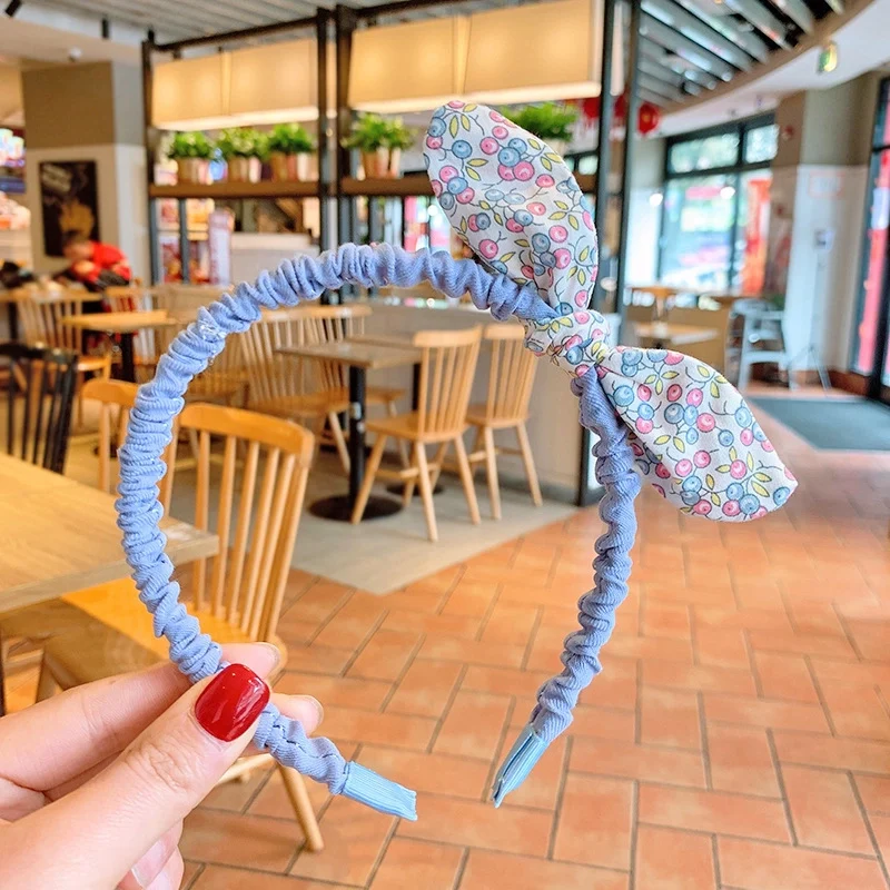 Cute Bunny Hair Band - Blue