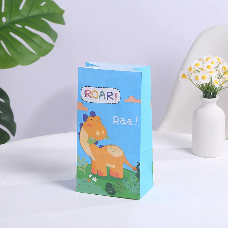 Cute Dinosaur Gift Bag -Blue