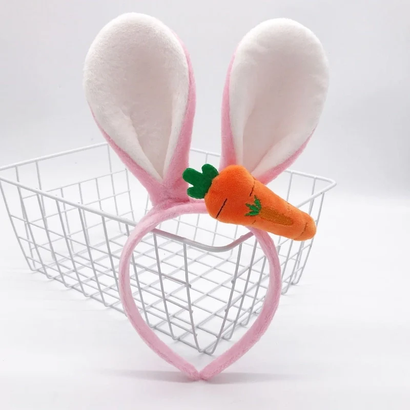 Bunny Long Ears & Carrot Headband – Adorably Hoppy!